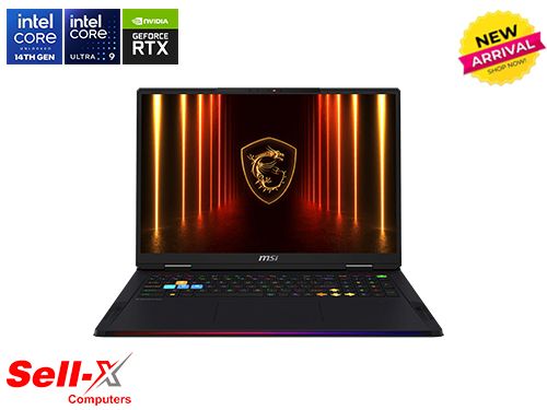 MSI Raider 18 HX AI A2XWJG Core Ultra 9-285HX 32GB RAM 2TB SSD 18-inch QHD+ Laptop RTX 5090 Windows 11